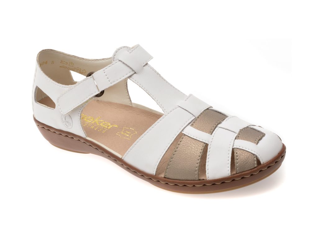 Pantofi RIEKER albi
