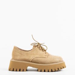 Pantofi casual dama Maisie Camel 4