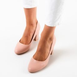 Pantofi cu toc Oliva Roz 3