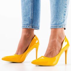 Pantofi dama Chiel Galbeni 2