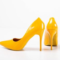 Pantofi dama Chiel Galbeni 4