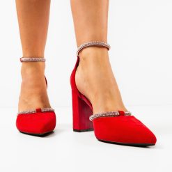 Pantofi dama Cnaeus Rosii 1