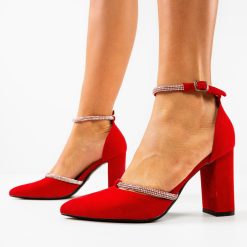 Pantofi dama Cnaeus Rosii 2