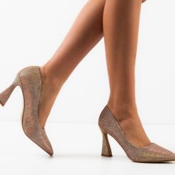 Pantofi dama Elaine Aurii 2