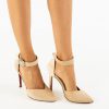 Pantofi dama Fedea Bej 2-Pantofi cu toc-Pantofi cu toc