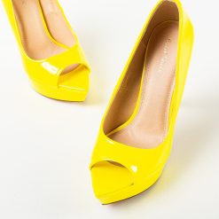 Pantofi dama Ferguson Galbeni 5