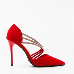 Pantofi dama Irmina Rosii 1