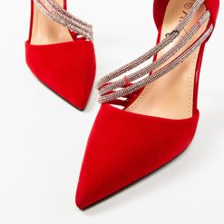 Pantofi dama Irmina Rosii 2