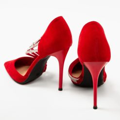 Pantofi dama Irmina Rosii 4