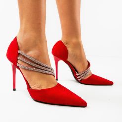 Pantofi dama Irmina Rosii 6