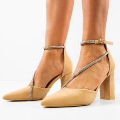 Pantofi dama Maazauq Bej 2