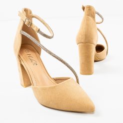 Pantofi dama Maazauq Bej 4