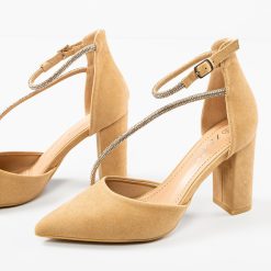 Pantofi dama Maazauq Bej 5