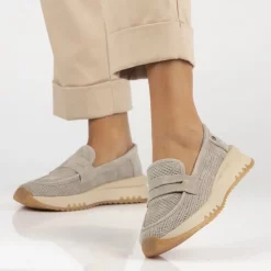 Pantofi piele naturala 6748 bej-Pantofi-Pantofi