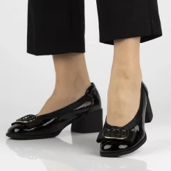 Pantofi piele naturala 6960 negru-Pantofi-Pantofi