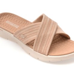Papuci SKECHERS bej