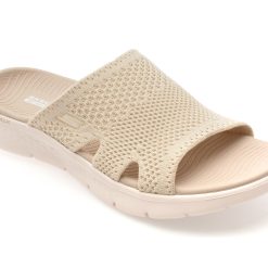 Papuci SKECHERS bej