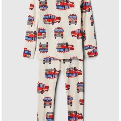 Pijama cu model si maneci lungi-FETE-