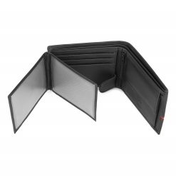 Portofel barbati Delis Frederic PT1157 piele naturala Negru Rosu 4