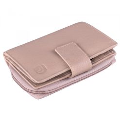 Portofel dama Delis Annelisse PT1219 piele naturala Crem 4