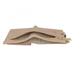 Portofel dama Delis Leandra PT1236 piele naturala Crem 4