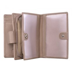 Portofel dama Delis Melusine PT1223 piele naturala Crem 4