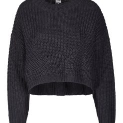 Pulover crop cu maneci cazute-FEMEI-