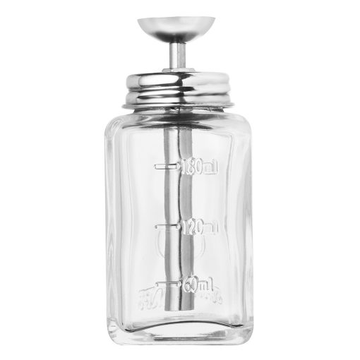 Recipient din sticla cu pompita 180ml-Accesorii unghii-Diverse