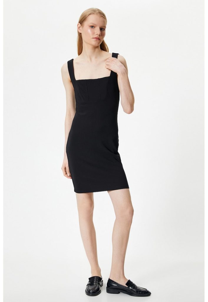 Rochie bodycon cu decolteu patrat-FEMEI-