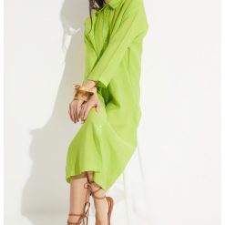 Rochie-camasa dreapta din amestec de modal-FEMEI-