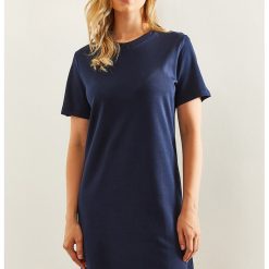 Rochie-tricou din amestec de bumbac-FEMEI-IMBRACAMINTE/Rochii