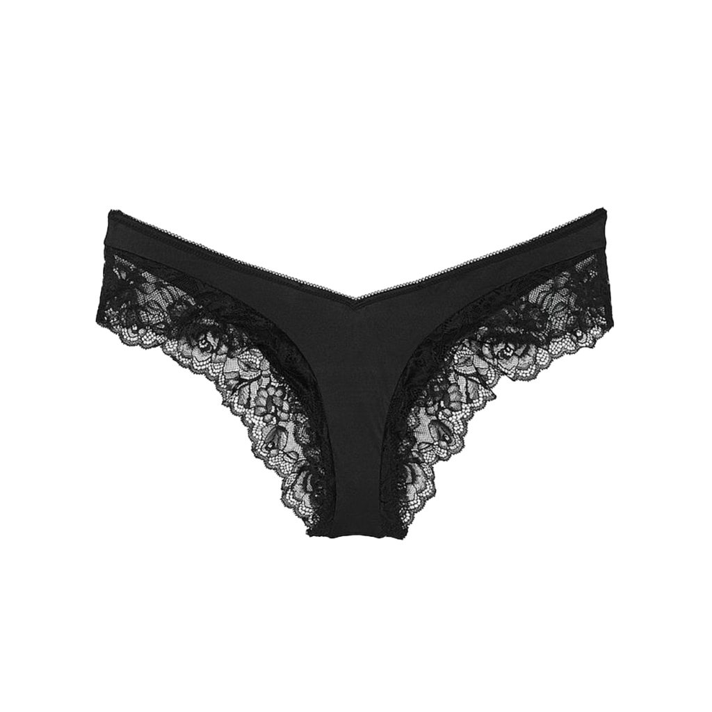 Rose lace-trim high-leg cheeky panty l-Imbracaminte-Lenjerie intima