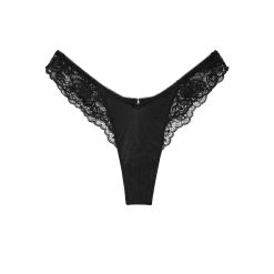 Rose lace-trim high-leg thong panty s-Imbracaminte-Lenjerie intima