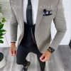 Sacou barbati in carouri slim fit B5009  80  S2-1-Sacouri barbati