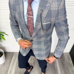 Sacou barbati slim fit 11879 S1-3-Sacouri barbati