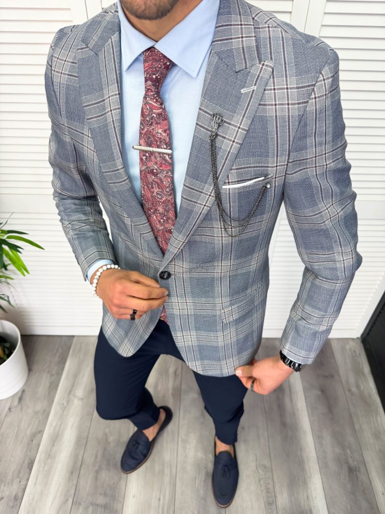 Sacou barbati slim fit 11879 S1-3-Sacouri barbati