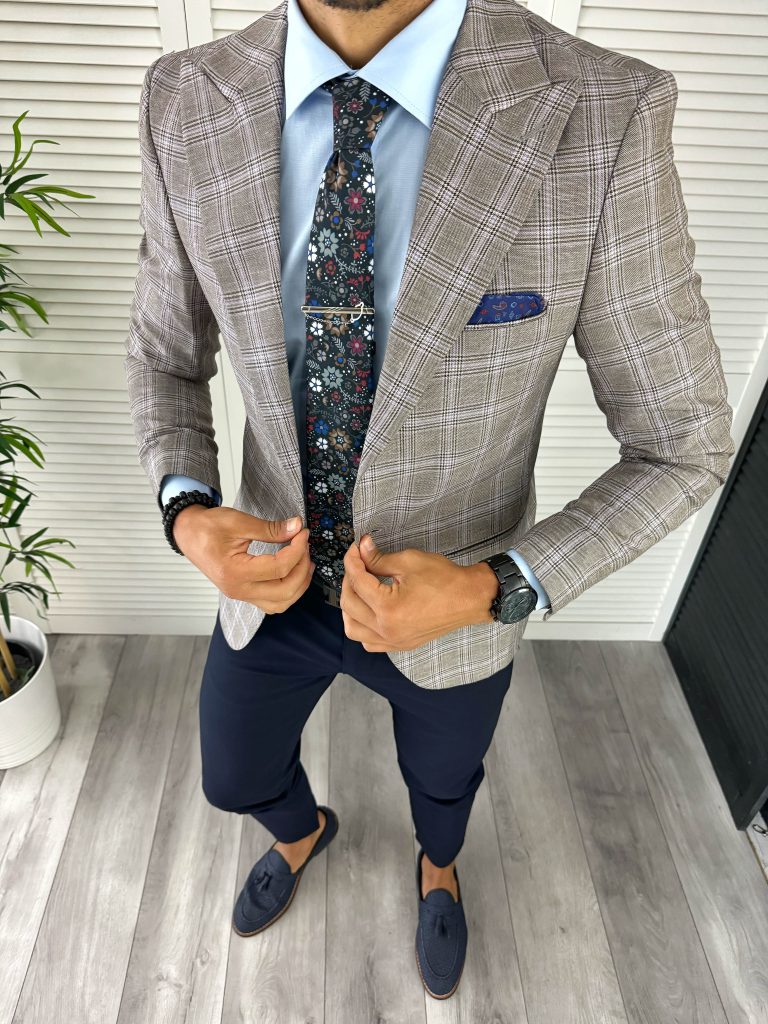 Sacou barbati slim fit 12839 D3-5.3-Sacouri barbati