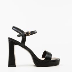 Sandale cu toc Blythe Negre 4