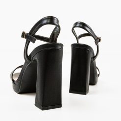Sandale cu toc Blythe Negre 7