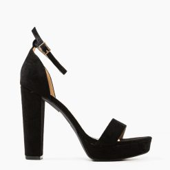 Sandale cu toc Cara Negre 4