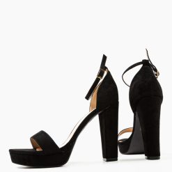 Sandale cu toc Cara Negre 6