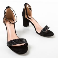 Sandale cu toc Ogan Negre 6