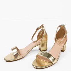 Sandale cu toc Opazy Aurii 5