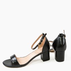 Sandale cu toc Opazy Negre 5