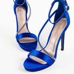 Sandale cu toc Sarai Albastre 7