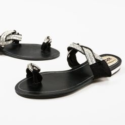 Sandale dama Hanes Negre 5