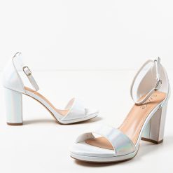 Sandale dama Hassan Argintii 4