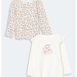 Set de bluze cu model floral - 2 piese-FETE-