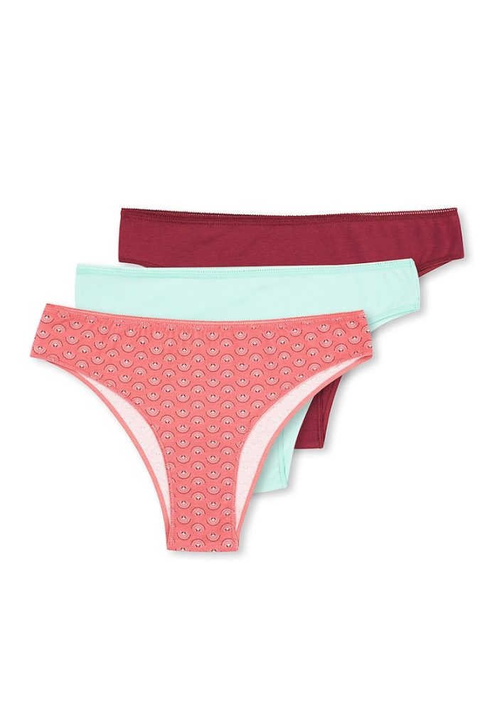Set de chiloti din amestec de bumbac - 3 perechi-FEMEI-IMBRACAMINTE/Lenjerie intima