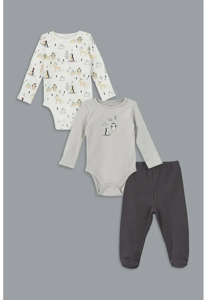 Set de pantaloni si doua body-uri-BAIETI-